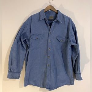 Saint John’s Bay men’s XXL button up flannel blue shirt